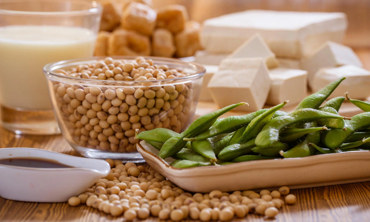 Soya products and emulsifiers